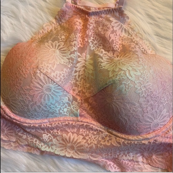 PINK Victoria's Secret Other - VS PINK HIGH NECK LACE BRALETTE SIZE LARGE